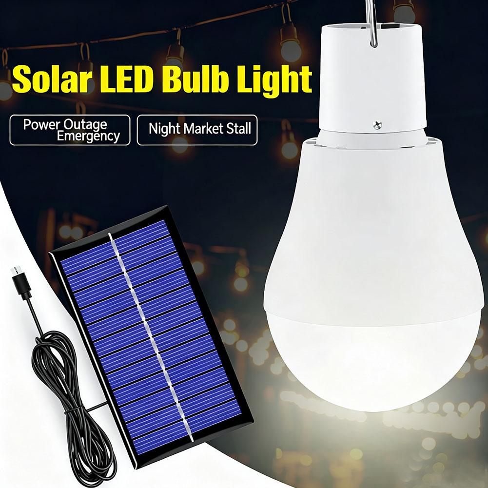 Power Outage Light - Güneş Enerjili LED Ampul, IP65 Su