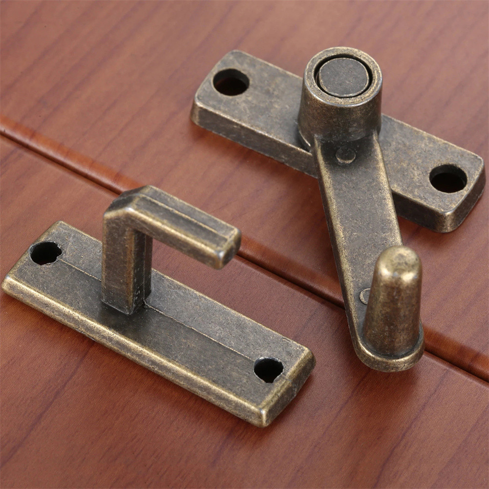 Security Chain Door - 1 takım Bronz Sürgülü Pencere Kapı