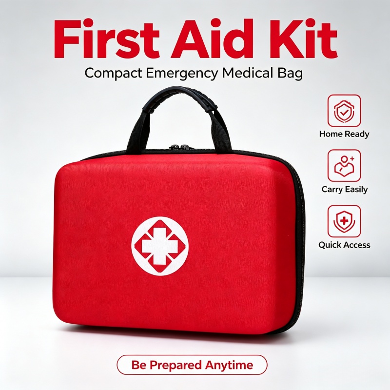 First Aid Bag Kit - Taşınabilir Sert Kabuklu İlk Yardım Çantası,