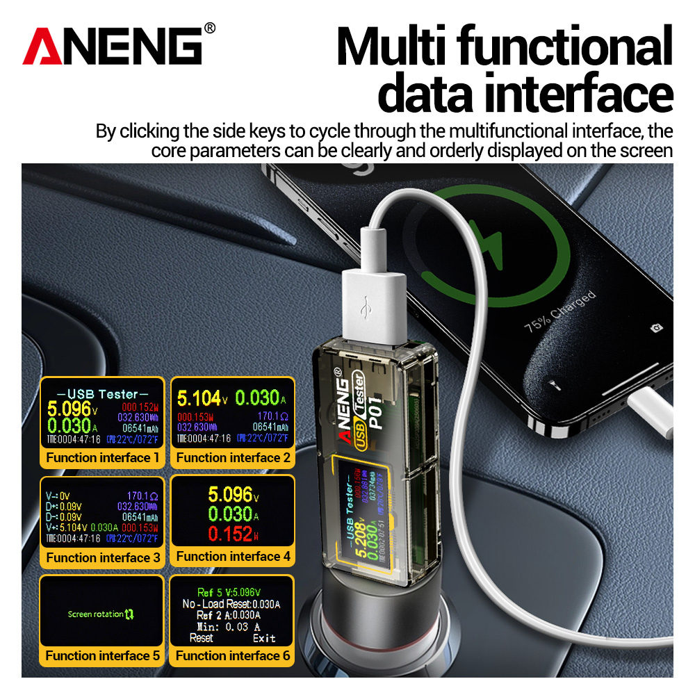ANENG P01 USB Test Cihazı, Vol - Co Detector Plug incelemesi ve fiyatı